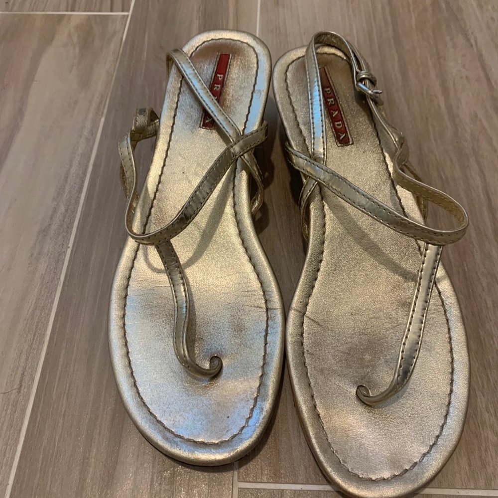 Prada low heel sandal
